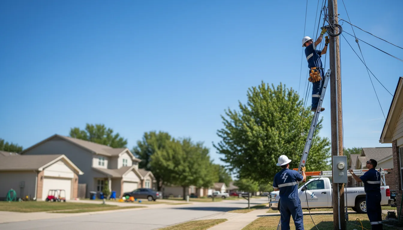 Residential electrician providing installation services in Swanville, MN